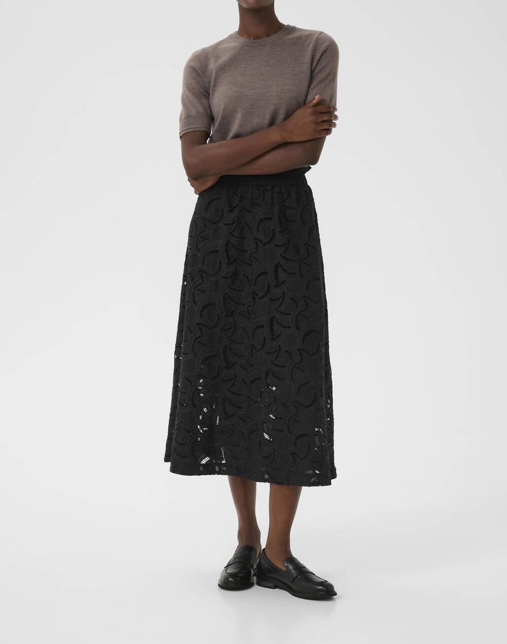 NEW PART TWO women's nanasofies maxi skirt in black